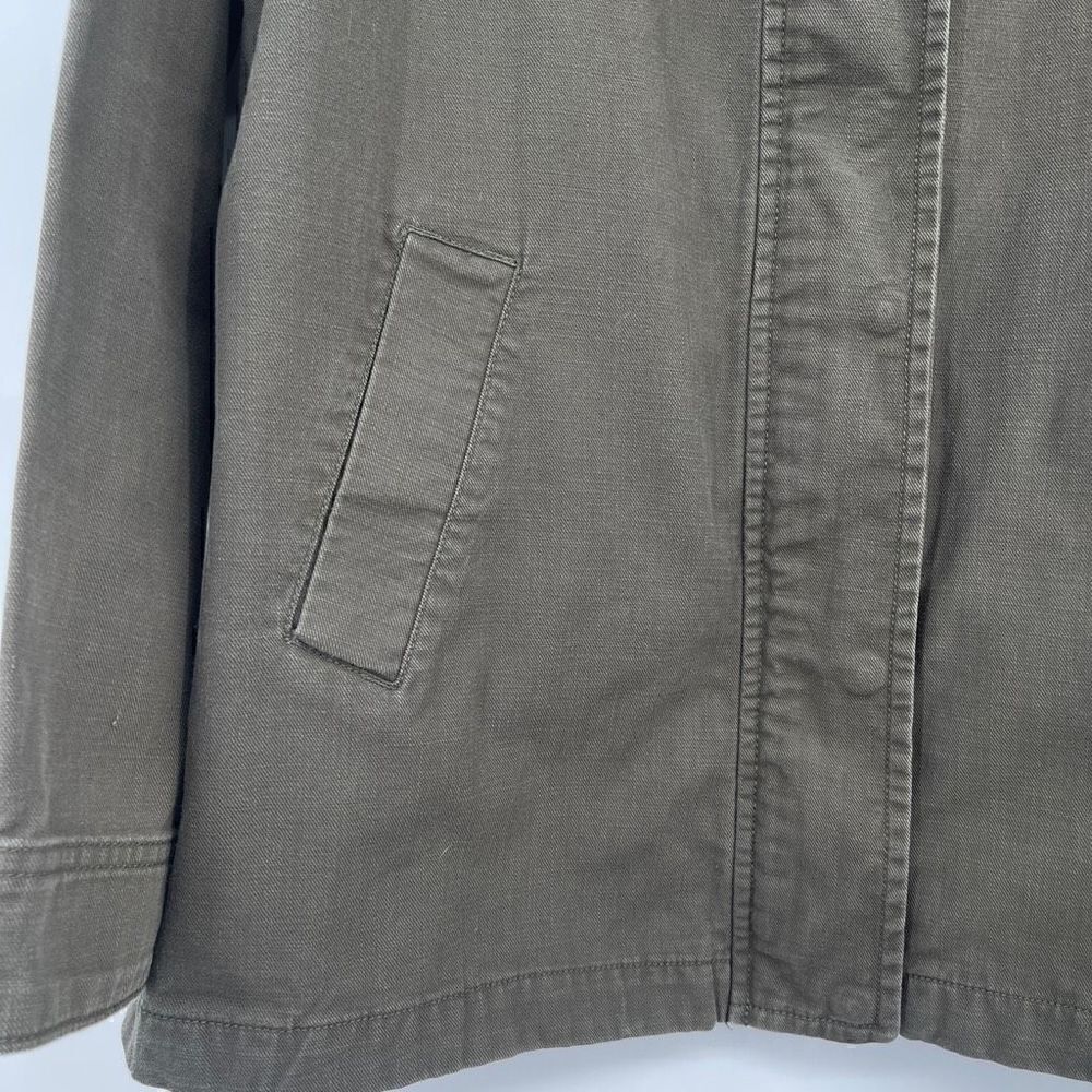 The North Face Green Cotton Shipler Full-Zip Anorak Hooded Jacket Size Large - Picture 2 of 10